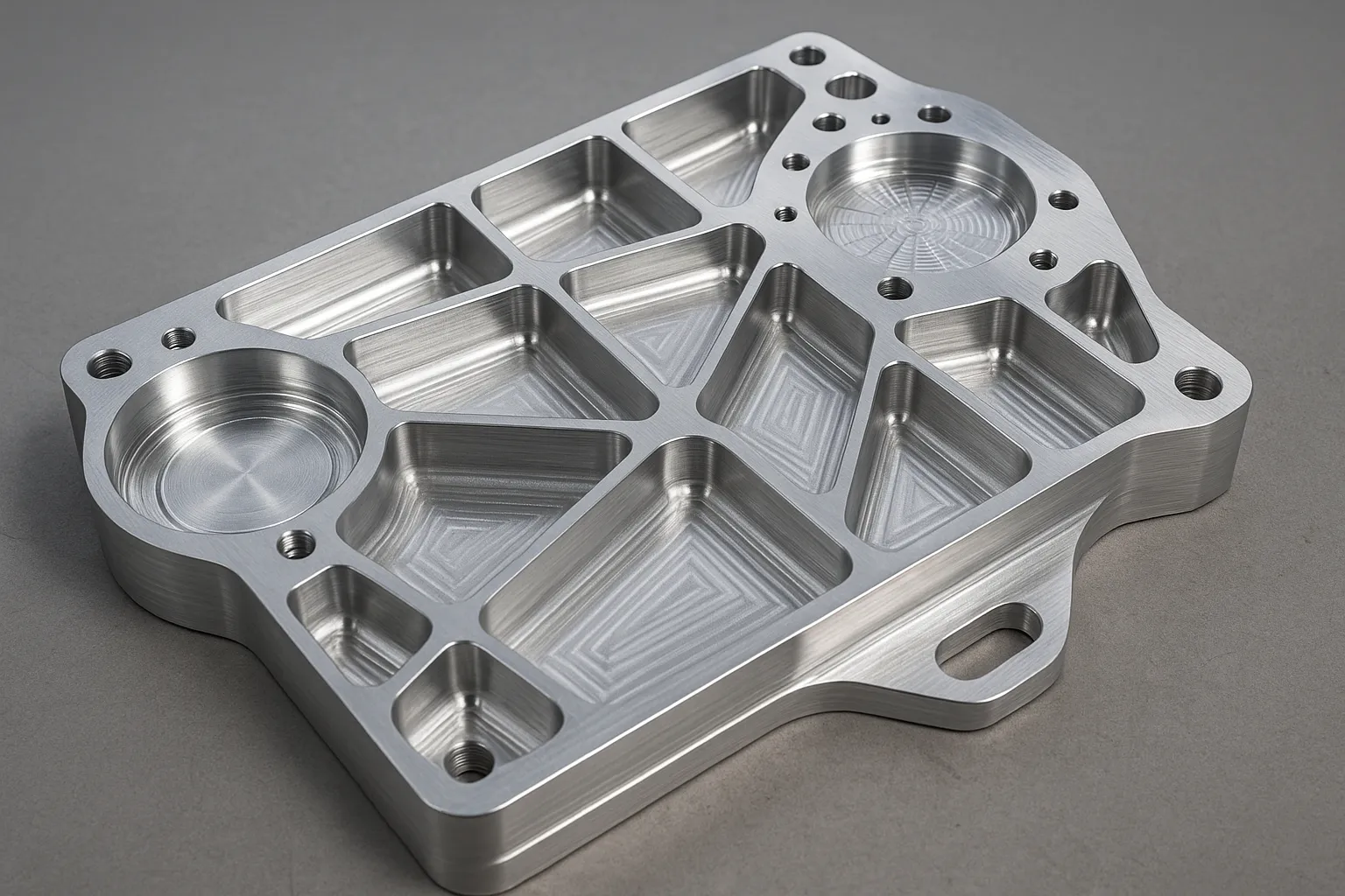 Precision CNC machined aluminum component for aerospace applications