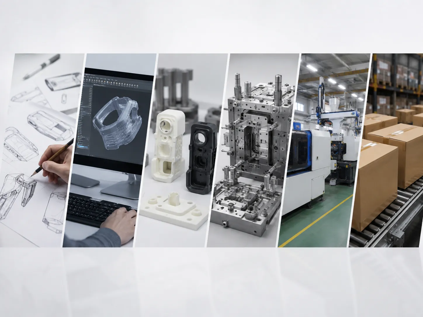 HWPD end-to-end product development process from industrial design and prototyping to mold making, production, and delivery