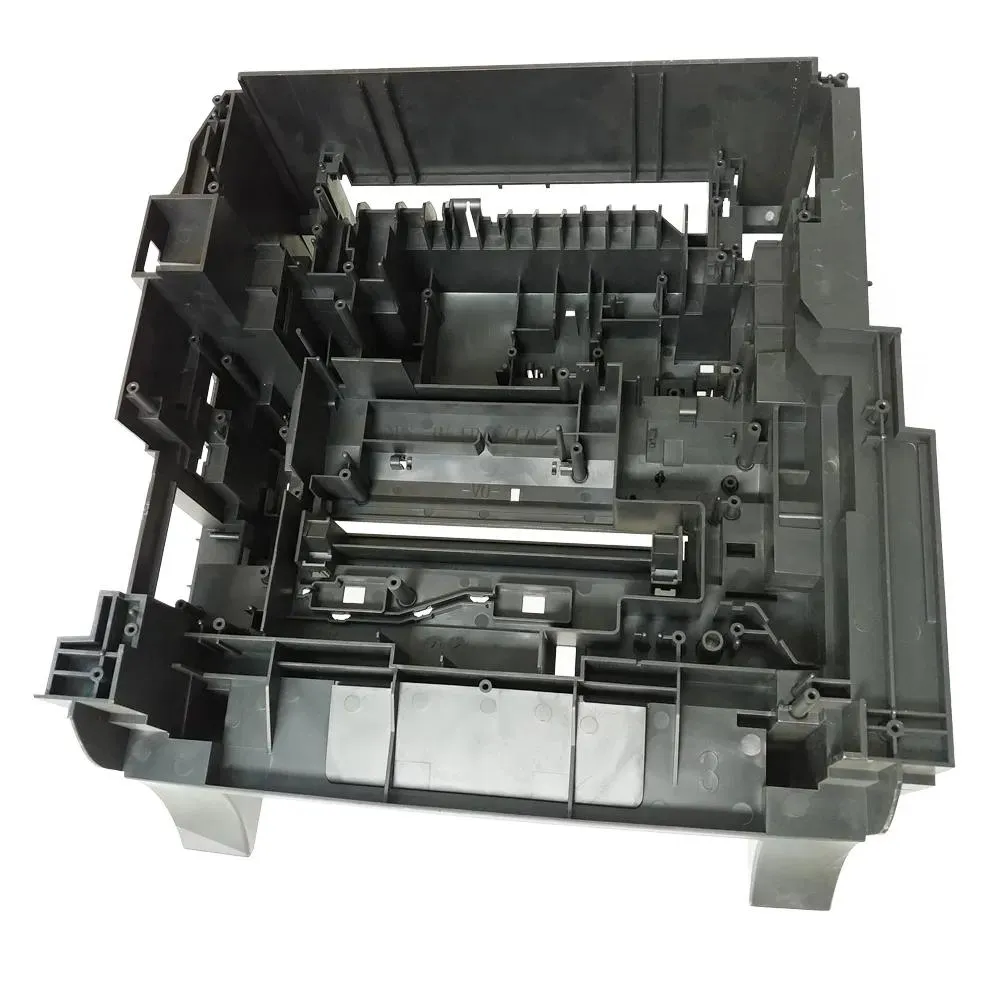 Internal molded plastic frame for office automation printer equipment