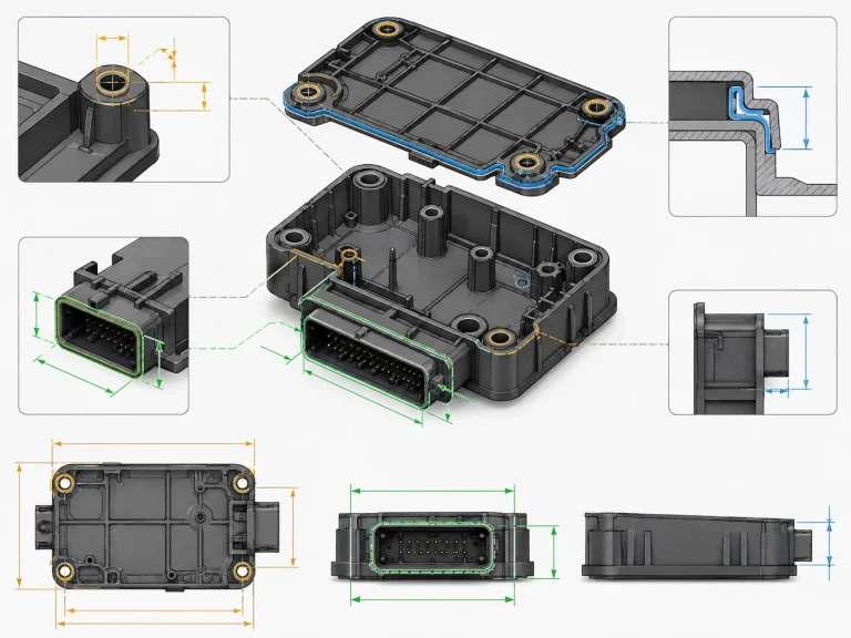 CTQ Dimensions and Tolerance Stack-Up for Injection-Molded Assemblies